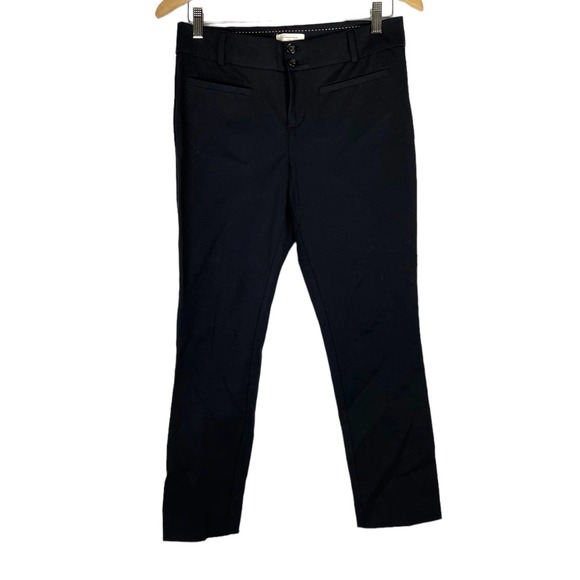 ANTHROPOLOGIE Size 6 Essential Slim Pant Black - Picture 1 of 9